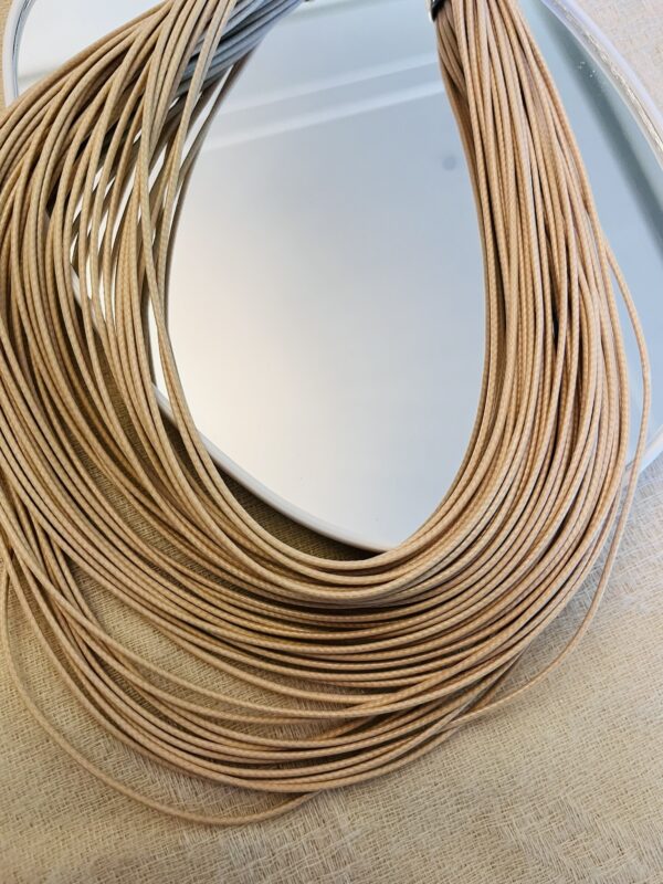 Colar e Brincos Fios Bege - Imagem 4