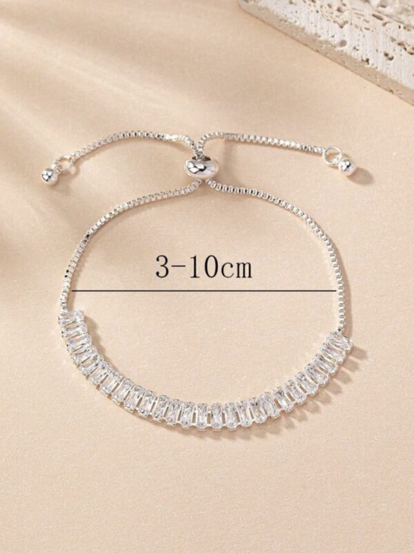 Pulseira Zircônia Prata - Imagem 4