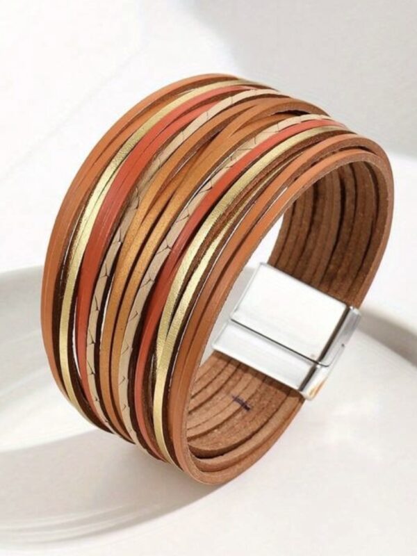 Bracelete Couro Mix Cores (Opções de Cores) - Imagem 5