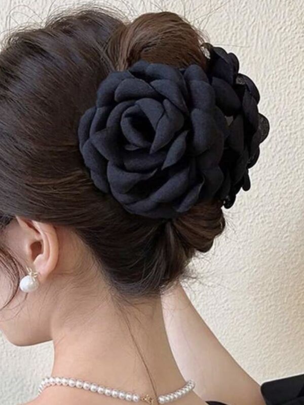 Presilha Flor Preta G - Imagem 2