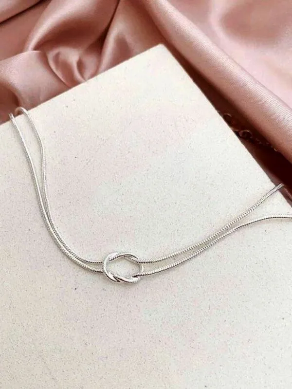 Colar Choker Mini Nó Prata - Image 2