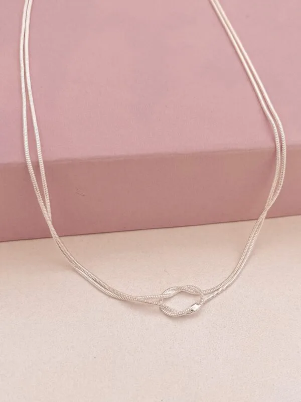 Colar Choker Mini Nó Prata - Image 3