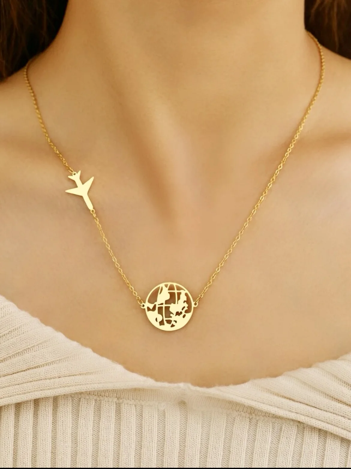 Colar Viagem Dourado